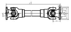 JXA-B型十字轴式万向联轴器（无伸缩）