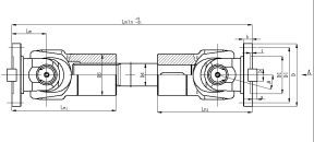 SWC-BY型花叉套、压配轴伸缩式万向联轴器