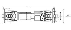 SWC-HY型焊接花键套、压配轴伸缩式万向联轴器
