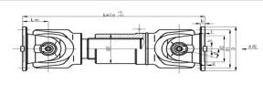 SWC-HZ型焊接花键套、花叉轴伸缩式万向联轴器